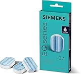 Siemens Entkalkungstabletten TZ80002A, 3 Stück, entfernt Kalkablagerungen und schützt...