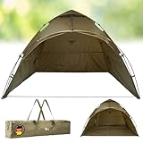 Q-Tac Ruck Zuck Bivvy Angelzelt Vorne Geöffnet, 2 Mann Karpfenzelt, Angel Zelt...