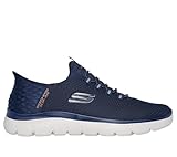 Skechers Herren Summits HIGH Range Oxford, Navy Mesh/Trim, 42.5 EU