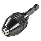 wolfcraft Schnellspan-Bohrfutter I 2625000 I 0,5-6,5 mm Spannweite I Zum schnellen und...