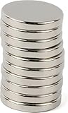 Super starke Whiteboard- und Kühlschrankmagnete - 20 Stück - 8 x 2 mm - Silber -...