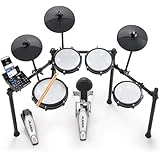 Alesis Nitro Max Kit Elektronische Schlagzeug mit Quiet Mesh Pads, 10' Dual Zone Snare,...