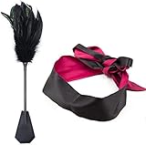 Deluxe Federkitzler, Liebes Feder Leder Flogger Peitsche Bondage Paddel Set Bettfesseln...