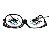 Make-up Brillen Lesebrille, Vergrößernde Drehbare Einzellinsen Schminkbrille, Tragbare...