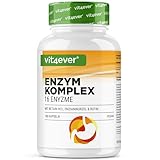 Verdauungsenzyme - 180 Kapseln mit 16 Enzyme plus Betain HCL, Rutin & Enzianwurzel - Mit...