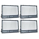 4x 500W LED Strahler außen, bapro 2000LM led baustrahler, IP66 wasserdicht LED...
