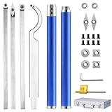 25 Stücke Drechseleisen Werkzeug Zubehör Blau Set, Drechselwerkzeug Hartmetall,...