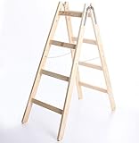 Holzleiter STANDARD 2x4 Stufen Zweiseitige Klappleiter Leiter Haushaltsleiter...