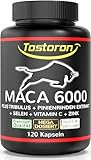 Tostoron Maca 6000 mg Kapseln extra stark + hochdosiert – Tribulus +...