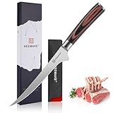 KEEMAKE Filetiermesser 15 cm, Profi Fischmesser Ausbeinmesser mit Ergonomischem...