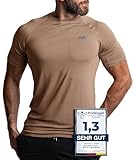 Natural Athlet Slim-Fit Fitness Tshirt für Herren – Enges & langes...