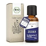 NeoOrganic® Bio Zedernöl (Cedrus atlantica) 100% naturreines Zedernholzöl...