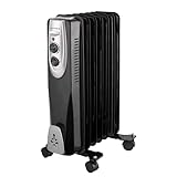Gutfels HR 32007 sw Öl-Radiator | 3 Heizstufen | 7 Rippen | 1500 Watt Leistung...