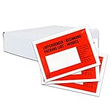 versando 250 Lieferscheintaschen C6 selbstklebend Dokumententaschen Begleitpapiertaschen...