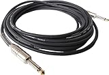 MSA 6M INSTRUMENTENKABEL - 6,35mm GITARREN KABEL - GOLDTIP - SCHWARZ - KLINKENKABEL -...