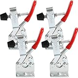 ZKSMNB Kniehebelspanner Schnellspanner GH-201-B Horizontaler, 4 Stück Waagerechtspanner...