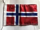 Norwegen Flagge 50x75 cm – Premium Bootsflagge/Profiqualität – 110 g/m² Polyester...