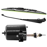 HOVCEH Scheibenwischermotor 12V Universal, Scheibenwischermotor 12V 105° mit...