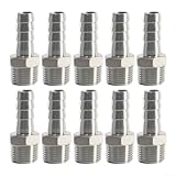 Die perfekte Lösung Ein Satz von 10 robusten Edelstahl-Stacheldraht Fittings für...