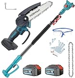 6 Zoll Hochentaster Akku,für Makita 18V mit 2 x 5.5Ah Akku, New Upgrades Bürstenlose...