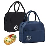 Lunchtasche,2 Stück Isolierte Lunchtasche Lunchtasche Lunchtasche Klein Thermotasche,...