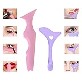 2 x Eyeliner-Schablone, Eyeliner-Hilfe, Eyeliner-Schablone, wiederverwendbar,...