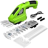 Aissom 7.2V Gartenschere Akku, 2000mAh Strauchschere Elektrisch mit 2 Messern,Handliche...