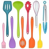 Herogo Küchenutensilien Set, 10 Stück Silikon Kochutensilien Set, kochgeschirr...