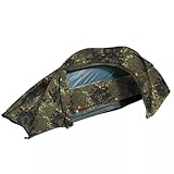 Mil-Tec Einmannzelt Recom (150x250cm) • Tunnelzelt für 1 Person • Ultraleicht,...