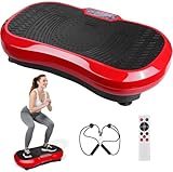 TLGREEN Vibrationsplatte Bis 180 KG,120 Stufen + 10 Trainingsprogramme, mit...