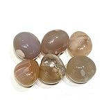 HXSCOO 1pc Blume Achat Unregelmäßigen Trommelstein Quarz Kristall Reiki Healing Mineral...