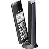 Panasonic KX-TGK220GM Design-Schnurlostelefon mit Anrufbeantworter, Station &...