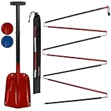 ALPIDEX Lawinensonde 260 oder 320cm und Schneeschaufel Klappbar Set Aluminium...