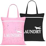 2 Stk Große Reise Wäschesack, Wäschebeutel mit Griff, Wasserdichte Wetbag...