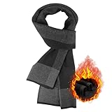 HIYATO Schal Herren, Merino Winterschal für Herren, 30% Merinowolle Weiche Warm Schal,...