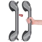 LORESJOY Haltegriff Dusche Haltegriffe für Senioren, 2x16in Haltegriff mit Saugnapf für...