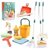Coolplay Kinder Besen Set, Schaufel und Besen Set 12pcs Kinder Putzset,...