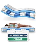 AM Qualitätsmatratzen Hochwertige 7-Zonen Taschenfederkernmatratze 90x200cm -...