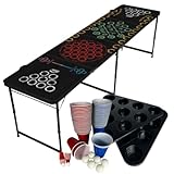 MYBEERPONG® Bier-Pong Tisch “Multigame“ | mit UV-Schutz + inkl. 100 teiliges Bierpong...