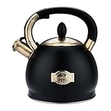 2.8L Flötenkessel Wasserkessel für Induktion, Edelstahl-Teekessel für alle...