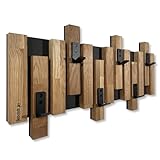 Kleiderhaken wand Wandgarderobe Garderobe Holz Eiche design Lamellen paneele...