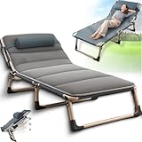 GHBXJX Campingbett feldbett klappbar, Faltbar Gästebett bis 160 kg für Erwachsene...