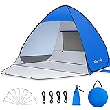 Glymnis Strandmuschel Pop Up Strandzelt Strand Zelt für L/2-3 Personen mit...