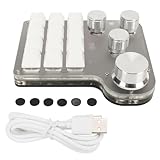 LiebeWH Benutzerdefinierte Mini-RGB-Tastatur mit 12 Tasten und 4 Knöpfen, Blaue...