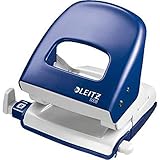 Leitz Büro Locher aus Metall, Für 30 Blatt, Anschlagschiene mit Formatangaben,...