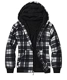 SwissWell Herren Kariert Pullover für Winter Hoodie Fleecejacke warm Outdoors Hoodie...