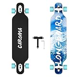 Caroma Longboard Skateboard 41 Zoll, High-End Drop-Through Freeride Skateboards Cruiser...