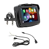 Cpolebev 5 Universal-Motorrad-Player MP5 Tragbarer Kabelloser Carplay High-Definition IP65...