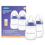 Lansinoh Babyflaschen mit NaturalWave Sauger Gr. S, 160 ml - Doppelpack - neues...