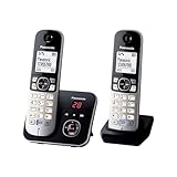 Panasonic KX-TG6822GB DECT Schnurlostelefon mit Anrufbeantworter (strahlungsarm,...